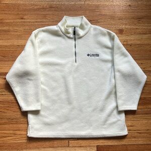 Vintage Columbia Sportswear Company Fleece / XL / White / 90s